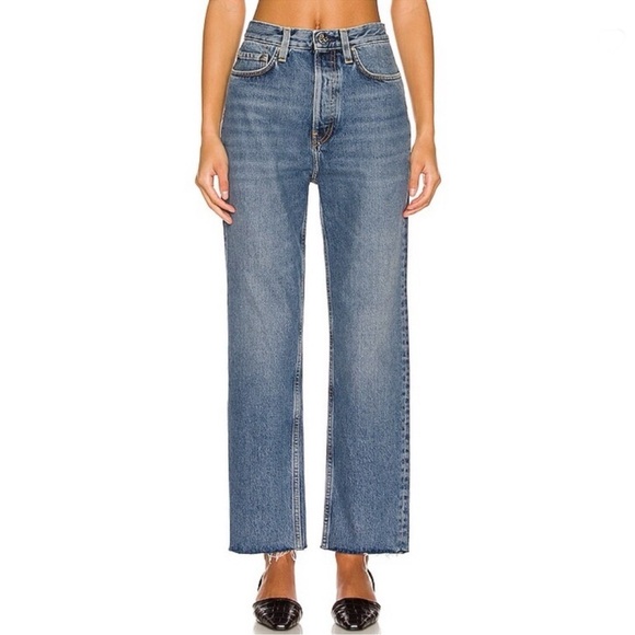 Toteme Denim - Toteme Classic Cut Denim Jeans Raw Hem size 27